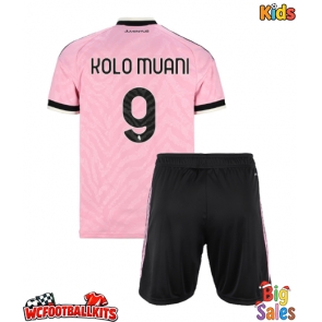 Juventus Randal Kolo Muani #9 Replica Away Stadium Kit for Kids 2026-27 Short Sleeve (+ pants)